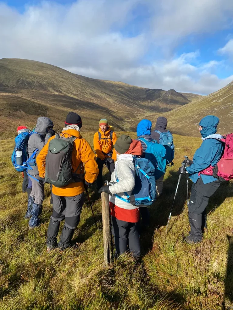 The week culminated with the ascent of Creag Liath (743m)